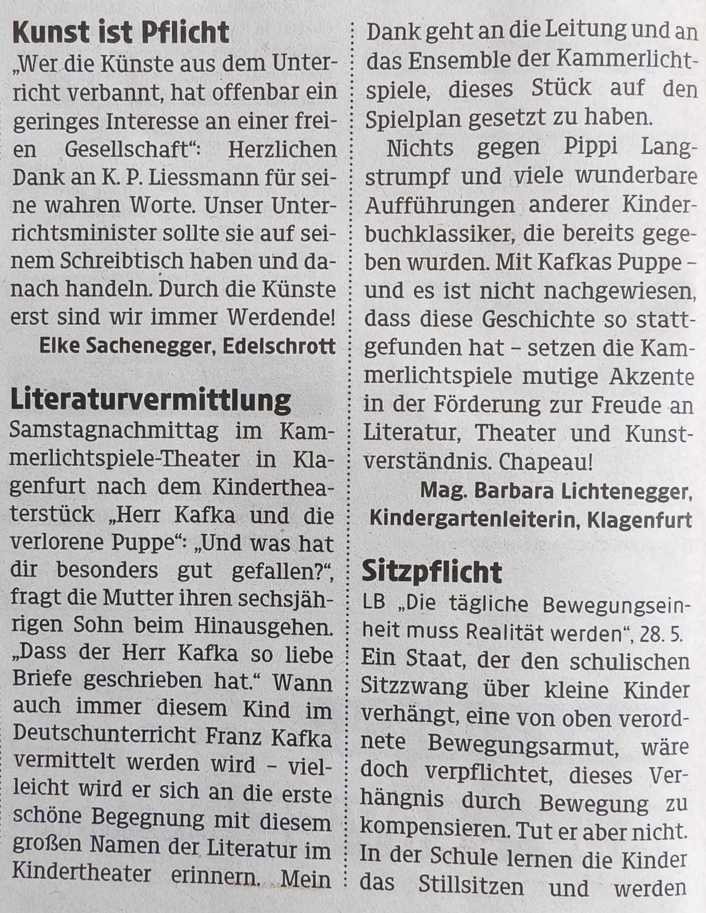 Leserbrief
